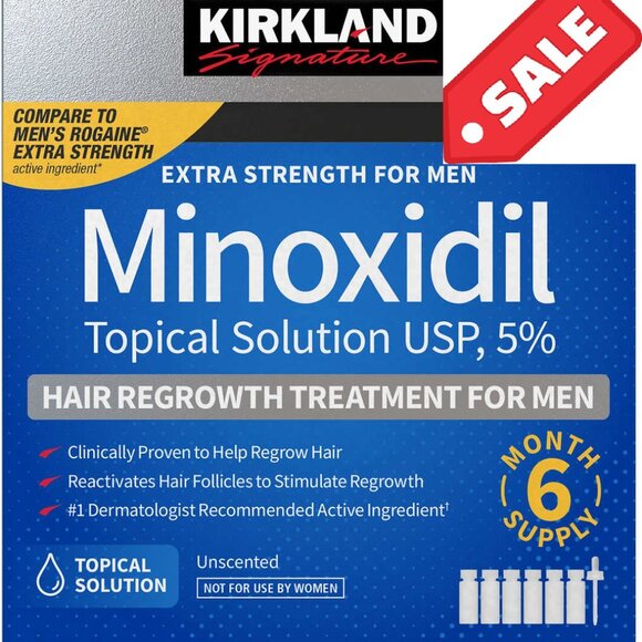 NEW 6-Month supply Minoxidil 5% Extra Strength For Men Exp 12/2025 - Picture 1 of 7